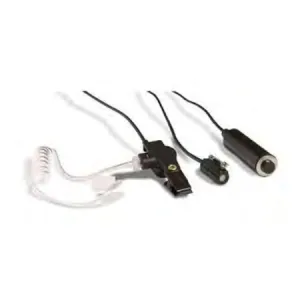 3-Wire Surveillance Mic, Black, Mini-Lapel, XL-AE6H for Harris XL-200P & XL-185P Series Radios