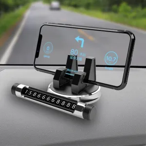 360° Rotating Luminous Number Display Phone Holder