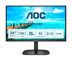 60Cm/24'' (1920X1080) Aoc Basic-Line 24B2xdam 16:9 4Ms Hdmi Vga Dvi Vesa Speaker Full Hd Black