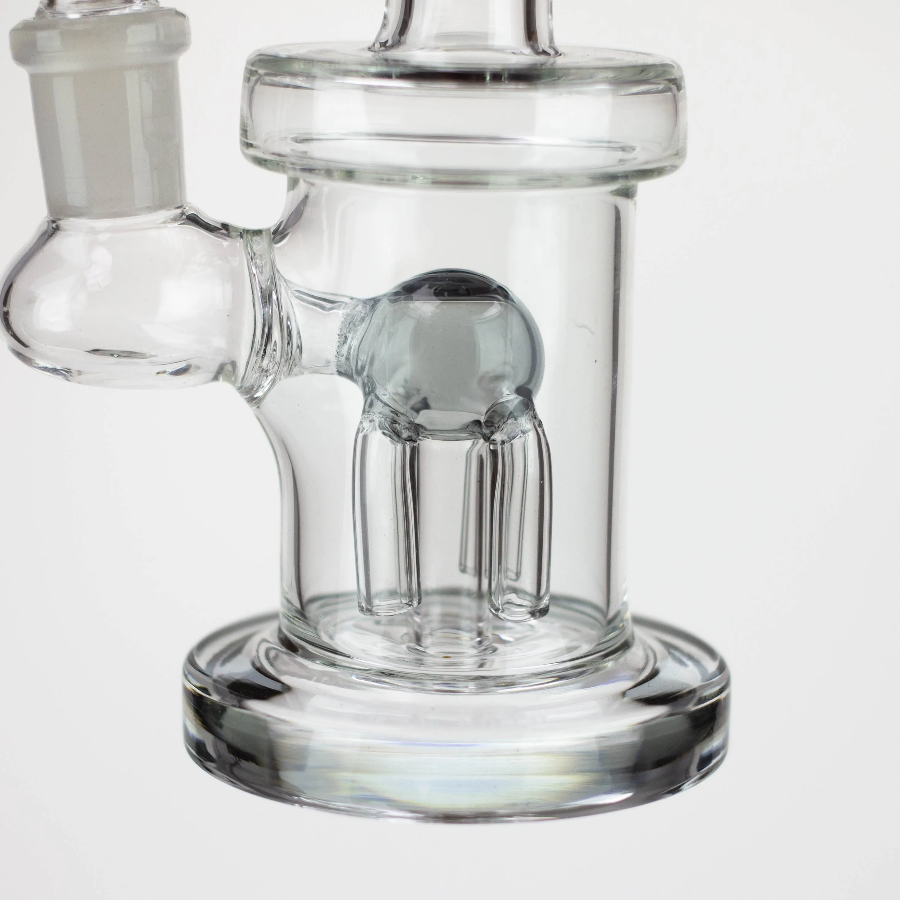 6.5" assorted color glass bong with tree arm diffuser