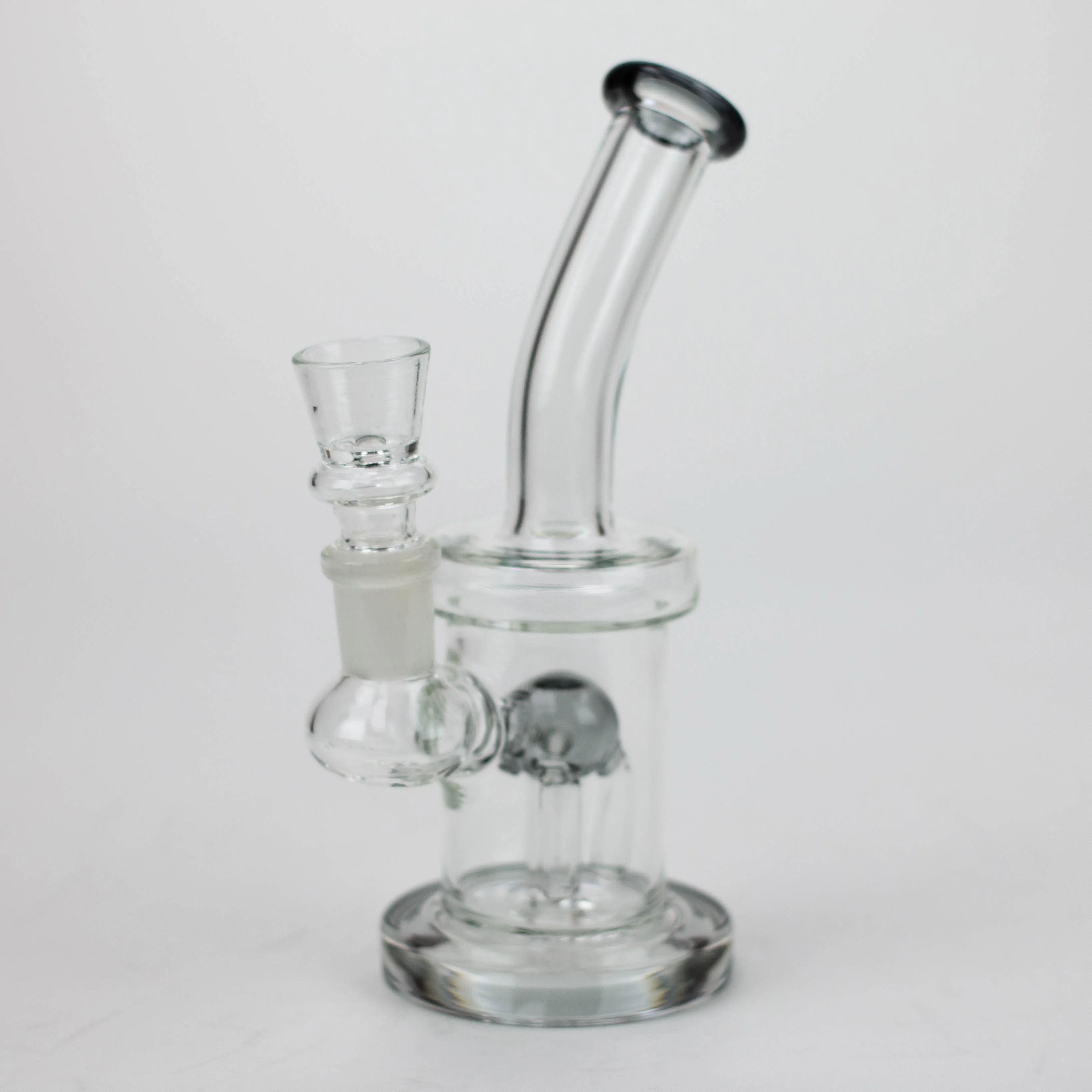 6.5" assorted color glass bong with tree arm diffuser