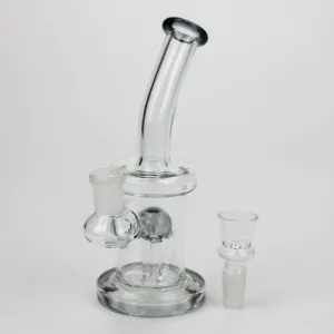 6.5" assorted color glass bong with tree arm diffuser