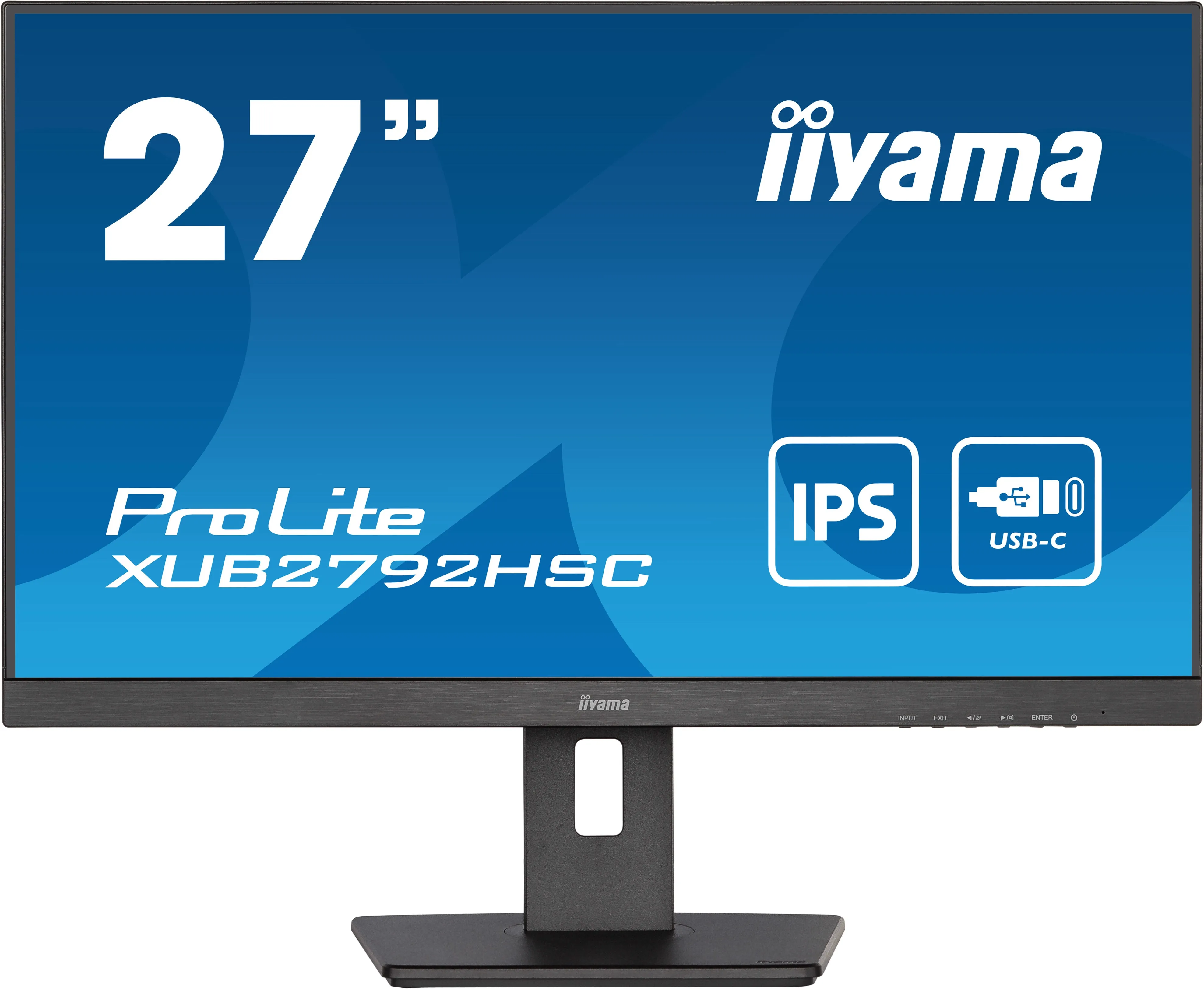 68,6Cm/27'' (1920X1080) Iiyama Xub2792hsc-B5 16:9 4Ms Ips Hdmi Displayport Usb-C Vesa Pivot Speaker Full Hd Black