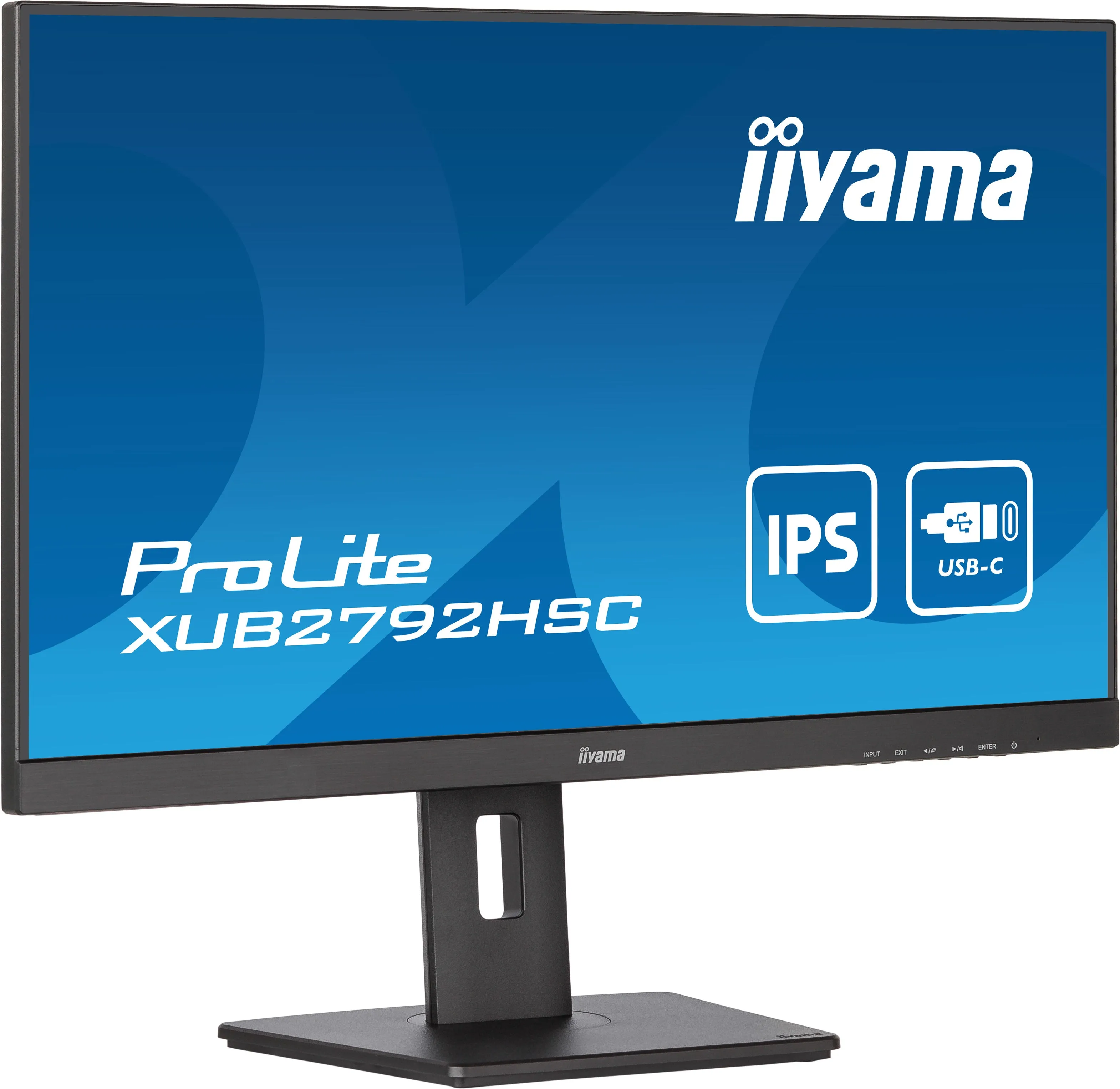 68,6Cm/27'' (1920X1080) Iiyama Xub2792hsc-B5 16:9 4Ms Ips Hdmi Displayport Usb-C Vesa Pivot Speaker Full Hd Black