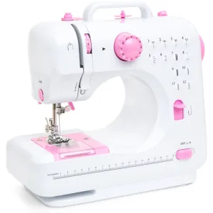 6V Compact Foot Pedal Sewing Machine w/ 12 Stitch Patterns