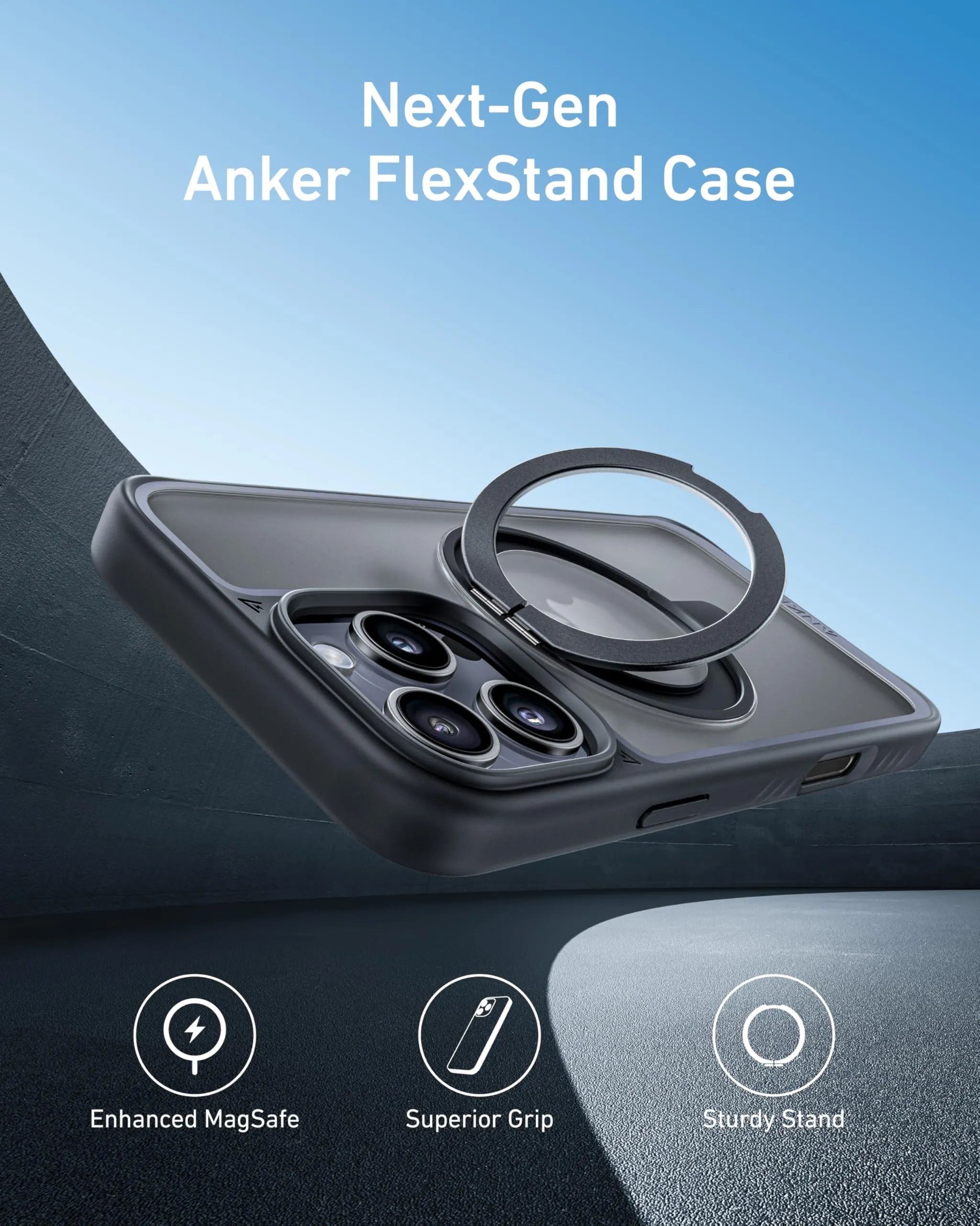 Anker MagGo Magnetic Case with Stand (360° Ring Stand)