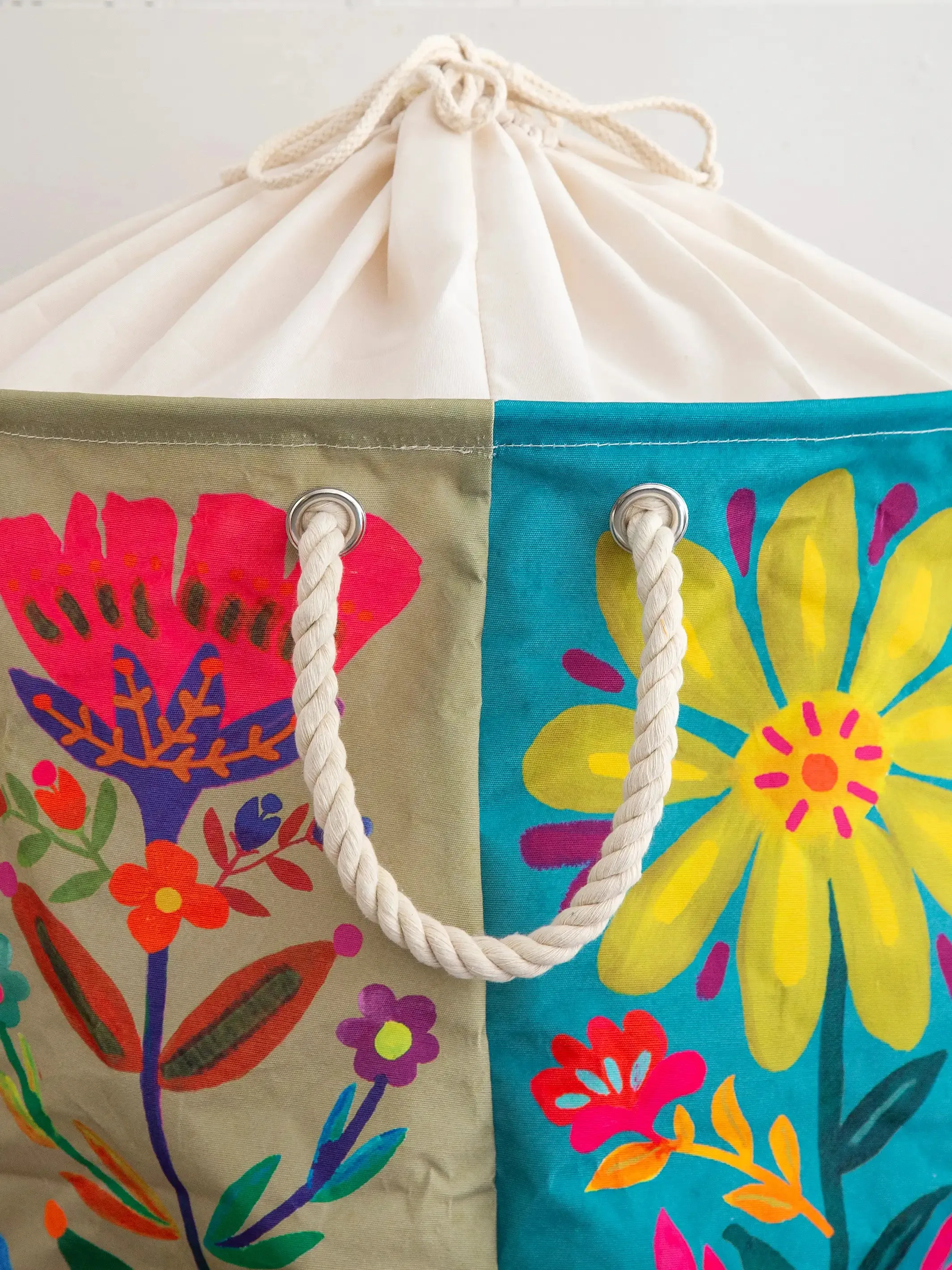 Boho Printed Laundry Hamper - Floral