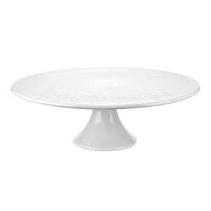 Cake Stand White Flower Design 30cm