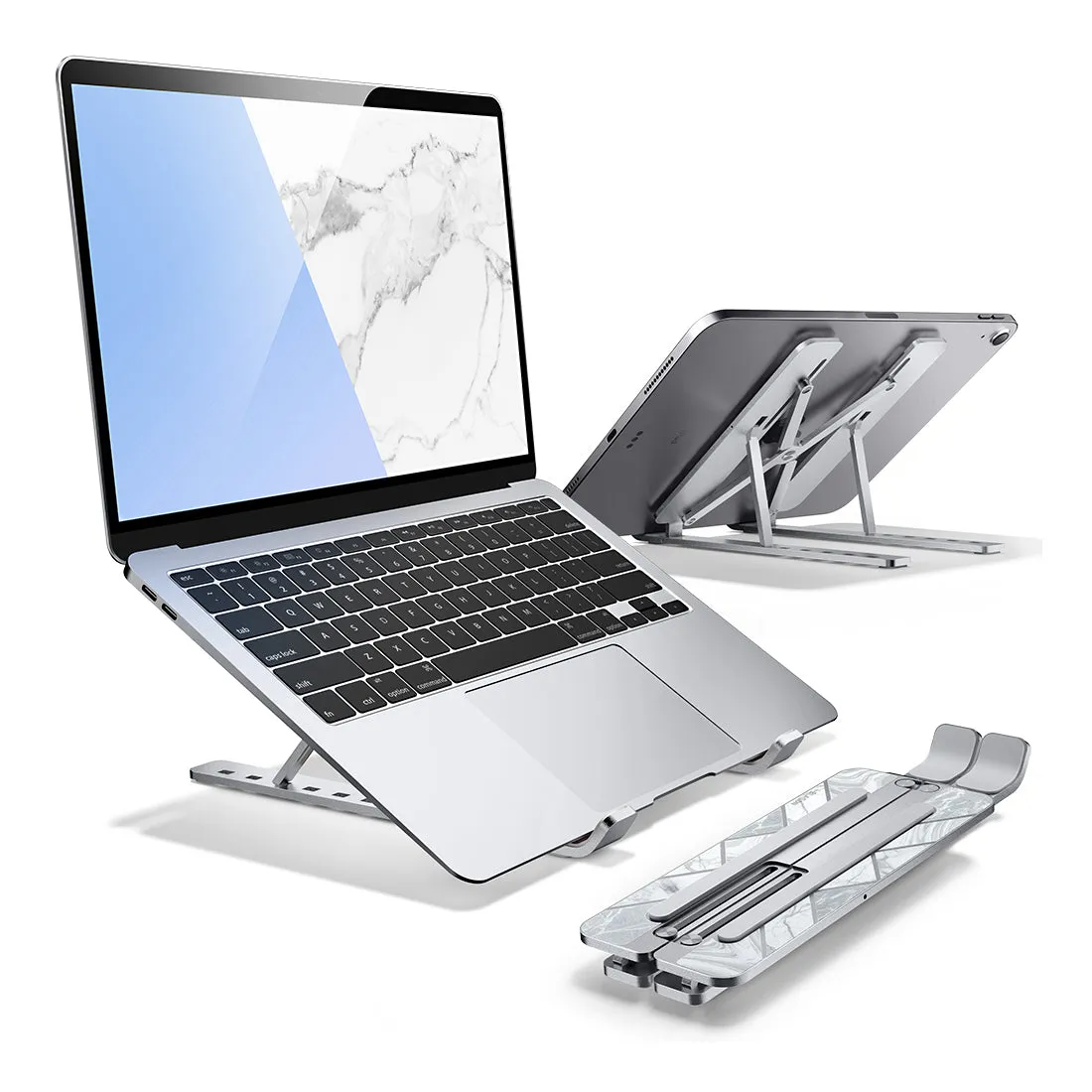 Silver Cosmo Laptop Stand - Stylish and Practical