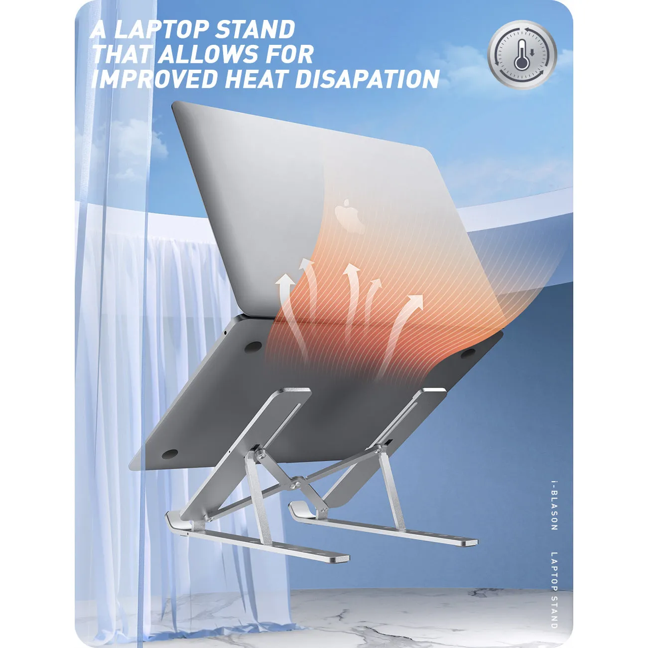 Silver Cosmo Laptop Stand - Stylish and Practical