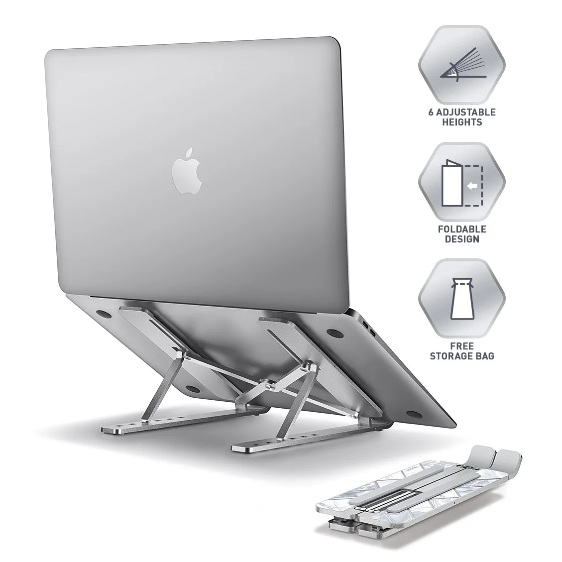 Silver Cosmo Laptop Stand - Stylish and Practical