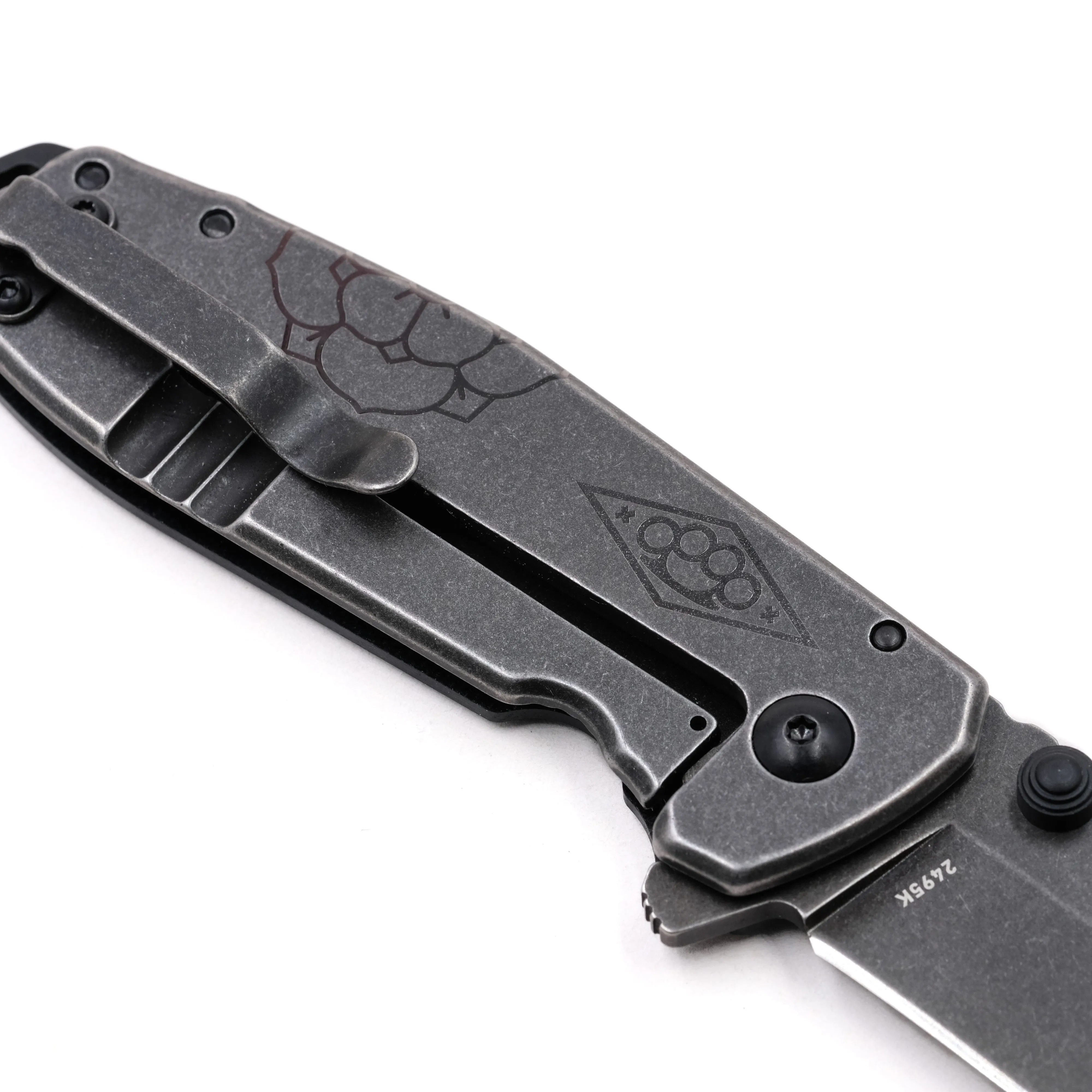 Optimized Title: CRKT Squid XM Brawler Rose Pocket Knife with Enhanced Features