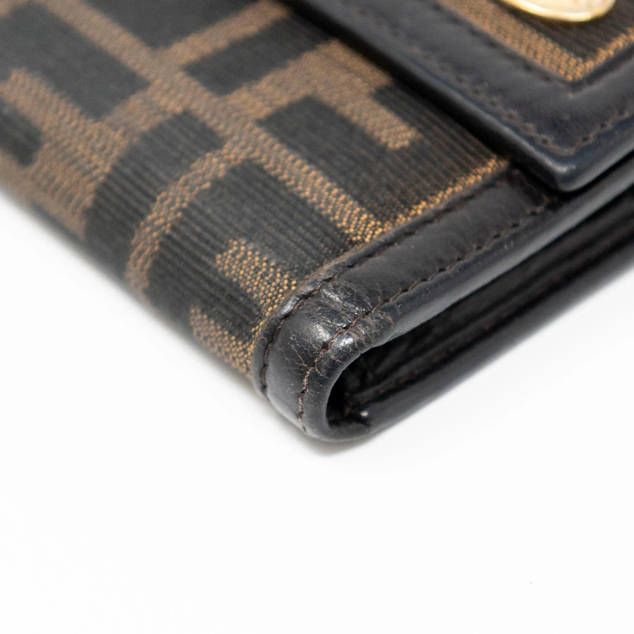 Fendi Brown Zucca Compact Wallet