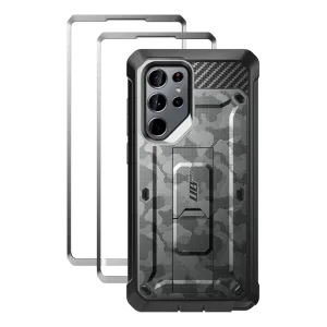 Galaxy S22 Ultra Unicorn Beetle PRO Screen Protector Case-Gray Camo