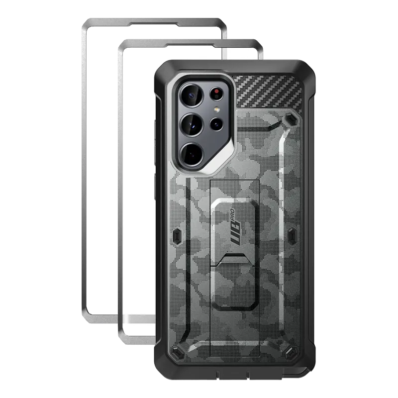 Galaxy S22 Ultra Unicorn Beetle PRO Screen Protector Case-Gray Camo