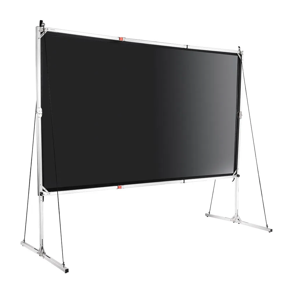 TheLAShop 120" 16:9 Portable Outdoor Projector Screen w/ Frame Freestanding Bag