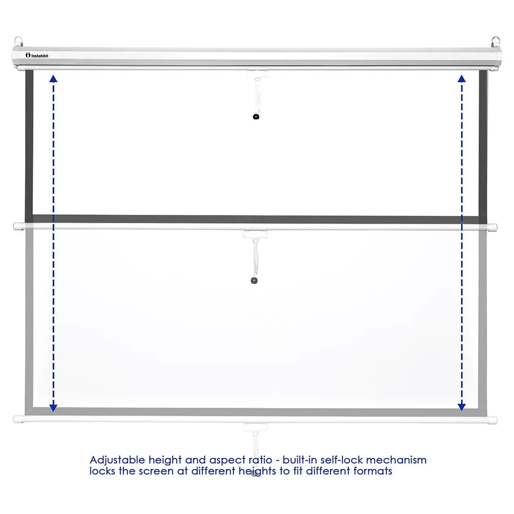 TheLAShop 72" Projector Screen Manual Pull Down 4:3 (57"x43")